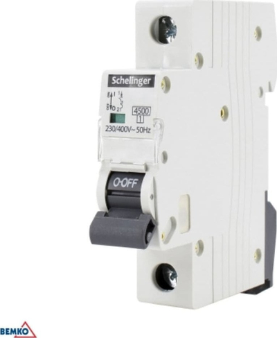 Çelës automatik Bemko Schelinger 1P C, 20A, 230/400V, gri