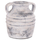Vazo dekorative HomeMarkt VERMO HM4398, terrakote, 21x22cm, gri e çelët
