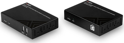 Zgjatues KVM Lindy 100m Cat.6, HDMI 4K 60Hz, USB RS232, i zi