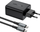 Полнач Acefast 2-в-1 GaN, 65W, USB A и USB C, сив