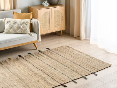 Tapet jute Rauta Jute Area Rug, 140 x 200 cm, bezh