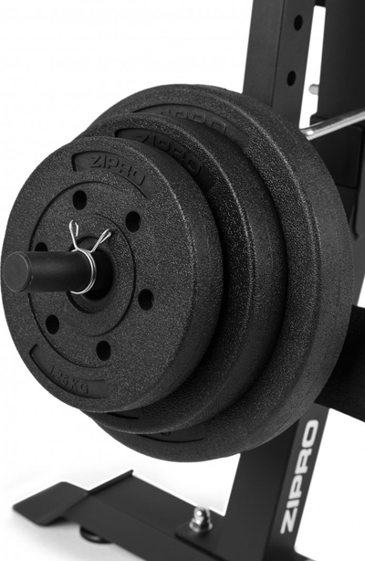 Stol fitnesi me mbajtëse Zipro Superset, 270kg, 164 x 56 x 116cm, i zi