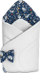 Mbështjellëse për bebe Sensillo Baby Wrap Waffle Animal Land, 75x75 cm, gri