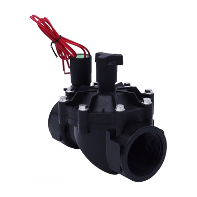 Valvul solenoide ujitjeje RainPoint DC1, për kopsht, plastike, e zezë
