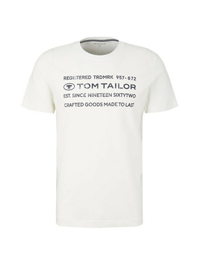 Maicë Tom Tailor Regular Fit, e bardhë