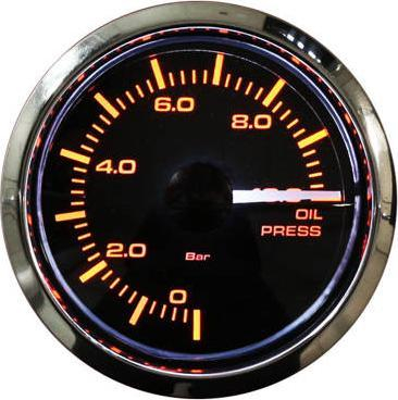 Matës presjoni vaji Auto Gauge STP2B, 52mm, 0–10 bar, i zi