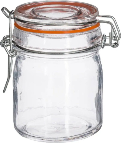 Set kavanoz qelqi me kapak klips, 150ml, 8 copë, transparent
