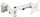 Mbajtëse murale për monitor InLine 23183B, 17"-32", VESA 100x100, e bardhë
