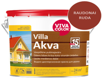 Bojë fasade Viva Color VILLA FACADE PAINT AKVA REDBR 2669X, akrilike, 2.7L, e kuqe tullë