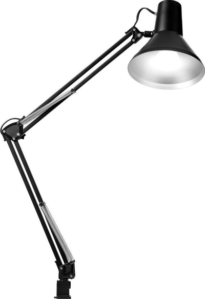 Lampë tavoline Nielsen Light Jensen, arkitekti, me kapëse, e zezë