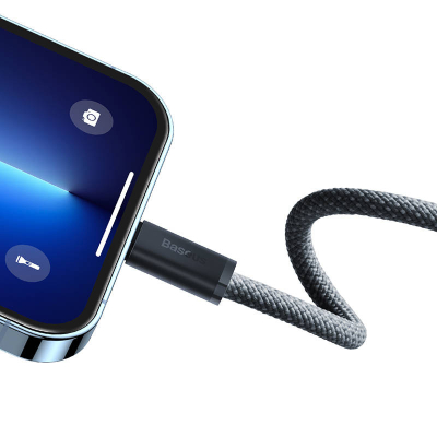 Kabllo karikimi Baseus Dynamic, USB C në Lightning, 2 m, 20W, gri