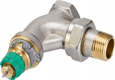 Valvul termostatike Danfoss RA-DV 15-1/2, trup kënd, vetëbalancuese