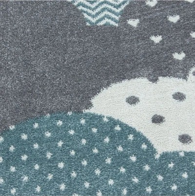 Tapet për kalamajt Carpet Clouds Blue, 160x230 cm, me ngjyra blu