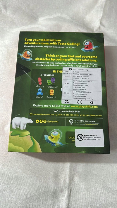 Set loje programimi PlayShifu Tacto Coding STEM, interaktiv për tablet, 7 copa, shumëngjyrësh