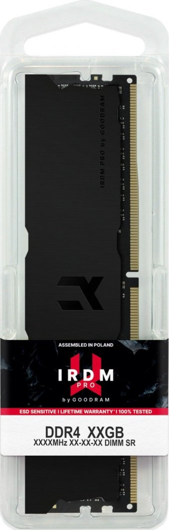 Memorie GoodRam IRDM PRO Deep Black, DDR4, 16 GB, 3600 MHz, CL18, IRP-K3600D4V64L18/16G