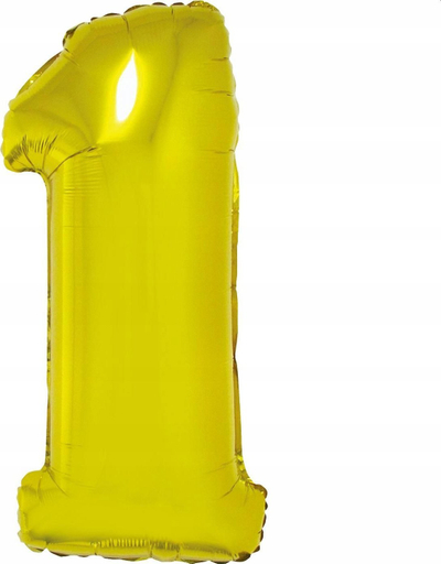 Balon foli GoDan Smart, numri 3, 92cm, ngjyrë ari