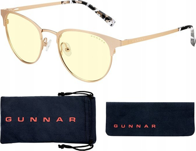 Очила Gunnar APEX APX-11401, против сина светлина, големина 51, розе голд