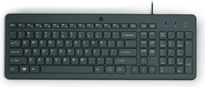 Tastierë HP 150, USB, QWERTY, e zezë