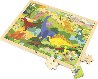 Puzzle për fëmijë Viga, We Meet Dinosaurs 44584, 48 pjesë, shumëngjyrëshe