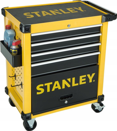 Karre veglash Stanley STST74305-1, 5 sirtarë, me rrota, e verdhë me të zezë