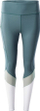 Leggings sportive për femra Elbrus Mara, masë XL, shtrirje elastike, jeshile me të bardhë