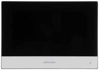 Komplet video interfon HIKVISION DS-KIS603-P, POE 802.3af, shumëgjuhësor, i bardhë