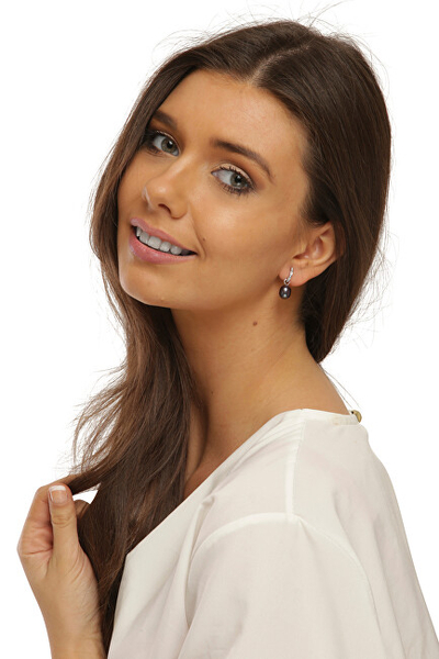 JwL Luxury Pearls Тркалезни Сребрени Обетки JL0733