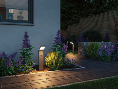 Dritë shtylle oborri Paulmann Kulma 94747, LED 7.5W, sensor lëvizjeje PIR, antracit
