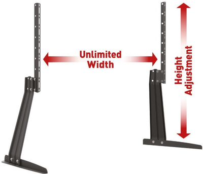 Qëndrim tavoline për TV Barkan S40, 32"-70", deri 50 kg, i zi