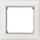 Kornizë njëvendëshe Legrand PLATE 1P, montim në mur, 82x82mm, e bardhë me argjend