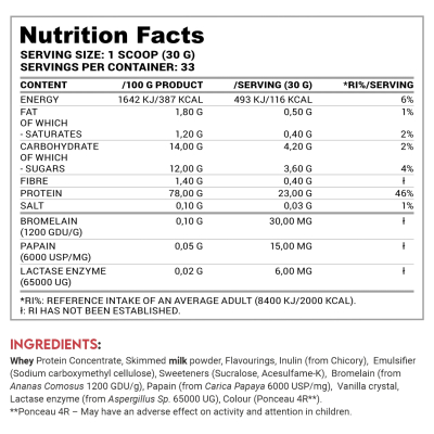 Proteina për formim të muskujve Lazar Angelov Whey, 1000 g, Chocolate
