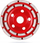 Disk diamanti Milwaukee DCWU 125, 125 mm, universal, i kuq