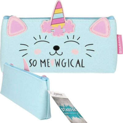 Penar Starpak Meow, si portofol, me zinxhir, blu me rozë