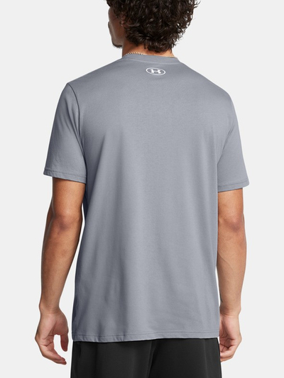 Bluzë sportive Under Armour Sport Style Logo Regular Fit, pambuk, gri