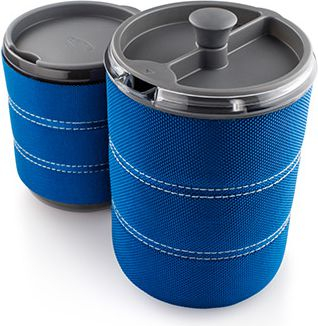 French press udhëtimi GSI Outdoors Personal Javapress, kapacitet 2 filxhanë, me izolim, e zezë