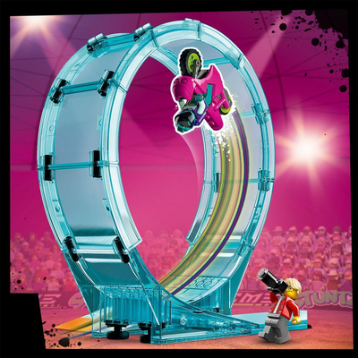 Lodër LEGO City Extreme Stunt Challenge 60361, set për ndërtim stunt, për kalamaj, shumëngjyrësh