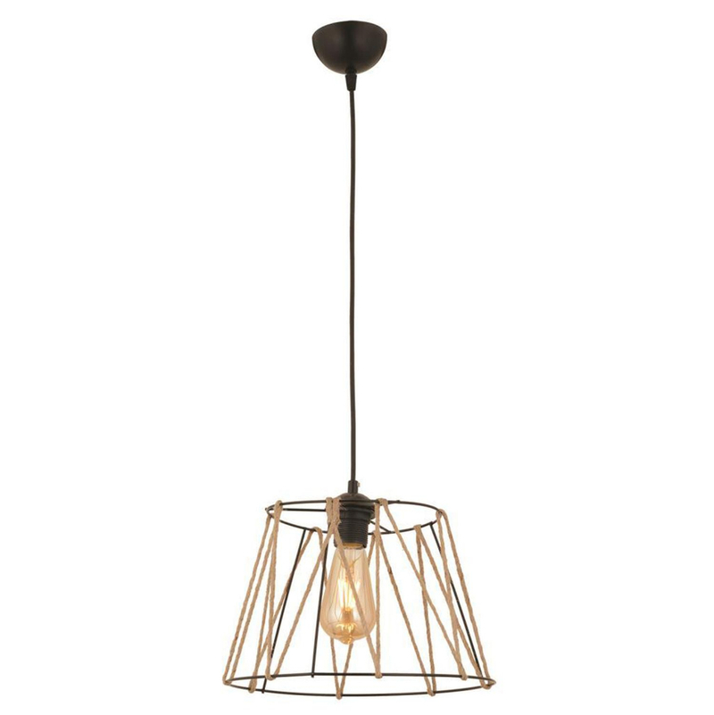 Llambë tavani metal + litar Ø30×81 cm (HM7566.01)