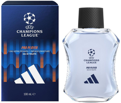 Ujë tualeti Adidas Champions League Pro Player, për meshkuj, 100ml, transparent