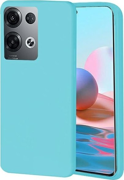 Futrollë Beline Case Candy për Oppo Reno 8 Pro, silikon TPU, blu