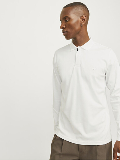 Bluzë për meshkuj Jack&Jones, e bardhë