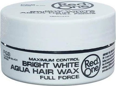 Dyll flokësh RedOne Bright White Aqua Hair Wax Full Force, mbajtje shumë e fortë, 150ml