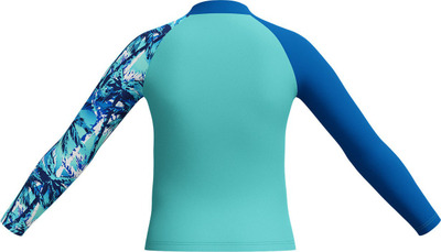 Bluzë rash për çuna Speedo, me mëngë t'gjata, UPF40+, blu