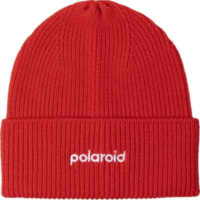 Kapuç Polaroid Beanie, i kuq