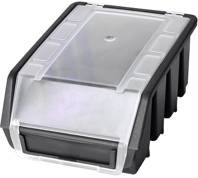 Kuti organizuese Okko Ergobox2 Plus, plastike, kapak transparent, e zezë
