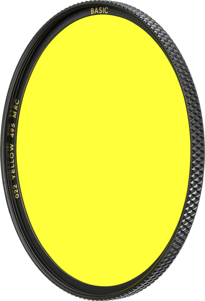 Filtër fotografik B+W Basic 022M MRC, 72mm, Yellow 495, i verdhë