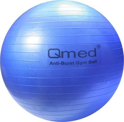 Top fitnesi QMED Abs Gymnastics Ball M, 75 cm, anti-burst, blu