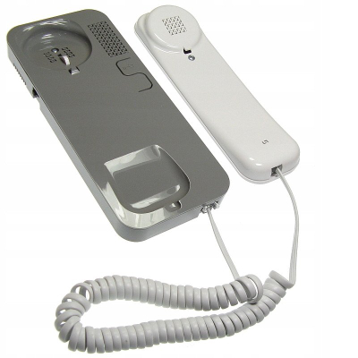 Receptor interfonik Cyfral SMART 5P, për sistem analog 4+N, i bardhë gri