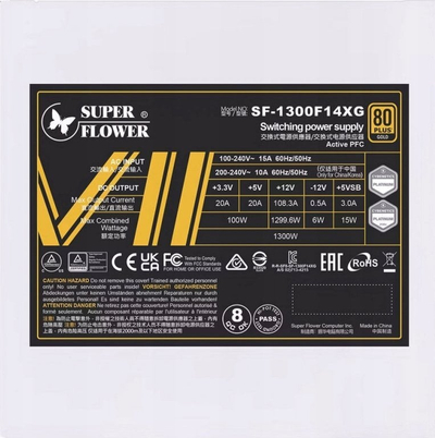 Burim energjie Super Flower Super Flower Leadex VII XG White ATX 3.0, 1300W