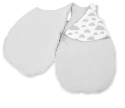 Set dhuratë bebe Kenguru Gold Popcorn Owl, thas gjumi TOG2, 4-8m, ekru