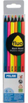 Lapsa me ngjyra Milan Ergo Grip Fluorescent, 6 copë, ngjyra fluorescente